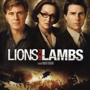 Lions For Lambs Widescreen DVD Robert Redford Meryl Streep Tom Cruise R Drama